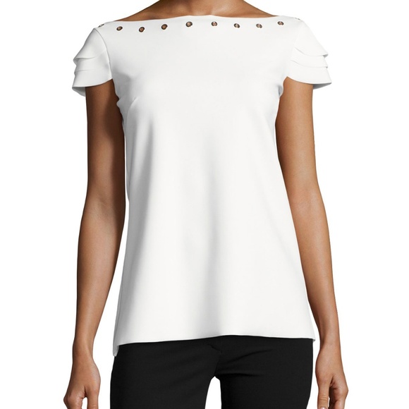 Elegant White Women's Top - Picture 1 of 8